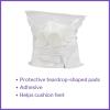 McKesson Protective Foot Pads – Foam, Adhesive, Teardrop-Shaped, White – Size 106-Large, 1/4 in, 100 Count
