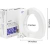 McKesson Raised Toilet Seat with Dual Locks, Fits Most Standard Toilets, 4 in H, 400 lbs Weight Capacity, 1 Count
