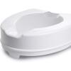 McKesson Raised Toilet Seat with Dual Locks, Fits Most Standard Toilets, 4 in H, 400 lbs Weight Capacity, 1 Count