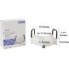 McKesson Raised Toilet Seat with Removable Padded Arms, Lightweight, Fits Most Standard Toilets, 300 lbs Weight Capacity, 1 Count