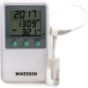 McKesson Refrigerator and Freezer Thermometer, Single-Probe – Waterproof Digital Triple Display, 1 Count