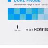 McKesson Refrigerator and Freezer Thermometer with Alarm, Dual-Probe – Waterproof Digital Display Max/Min Temperatures, 1 Count