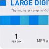 McKesson Refrigerator/Freezer Thermometer with Triple Display, Single Probe, Large Digits for Medical Laboratory, Food Safety Use, 1 Count