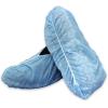 McKesson Shoe Covers, Disposable – Universal, Shoe High, Elastic Closure, Non-Skid Sole, Non-Sterile – Blue, XL, 100 Pairs