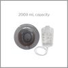 McKesson Sitz Bath with 2000 mL Bag, Plastic, Graphite, 500 mL Increments up to 2000 mL, 1 Count
