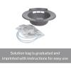 McKesson Sitz Bath with 2000 mL Bag, Plastic, Graphite, 500 mL Increments up to 2000 mL, 1 Count