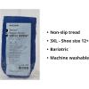 McKesson Slipper Socks, Non-Slip Grip Socks, Royal Blue, Bariatric, Adult Shoe 12+, Extra Wide, 3 Pair