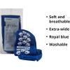 McKesson Slipper Socks, Non-Slip Grip Socks, Royal Blue, Bariatric, Adult Shoe 12+, Extra Wide, 3 Pair