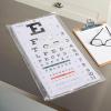 McKesson Snellen Eye Test Chart, Wall Mounted – Non-Reflective Matte Finish, 20 ft Test Distance – 11 in x 22 in, 5 Count