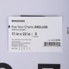 McKesson Snellen Eye Test Chart, Wall Mounted – Non-Reflective Matte Finish, 20 ft Test Distance – 11 in x 22 in, 5 Count