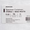 McKesson Specimen Containers, Sterile, Pneumatic Tube Systems, Wide-Mouth, 4 oz, 300 Count(300)