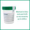 McKesson Specimen Cups with Lids, Urine/Pee Cups, Sample Containers, Leak Resistant, 4 oz / 120 ml, 1 Count(1)
