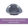 McKesson Stackable Bedpans, Plastic, Graphite, 2 qt, 250 lbs Weight Capacity, 50 Count