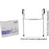 McKesson Toilet Safety Frame and Rail, Aluminum, Adjustable, 300 lbs Weight Capacity, 1 Count