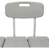 McKesson Transfer Bath Bench with Reversible Back – Aluminum Frame, Removable Arm Rail – Gray, 400 lbs Weight Capacity, 26 in Seat Width, 17 1/2 in to 22 1/2 in Height, 1 Count