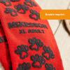 McKesson Unisex Non-skid Slipper Socks Adult Sz. 7.5 to 10 Red