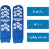 McKesson Unisex Slipper Socks Adult Size 7-1/2 to 10 Blue – 1 Pair