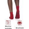McKesson Unisex Slipper Socks Adult Size 7-1/2 to 10 Red – 1 Pair