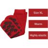 McKesson Unisex Slipper Socks Adult Size 7-1/2 to 10 Red – 1 Pair