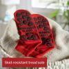 McKesson Unisex Slipper Socks Adult Size 7-1/2 to 10 Red – 1 Pair