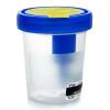 McKesson Urine Collection Cup with Transfer Device and Temperature Strip, Specimen Container with Screw-On Leak-Proof Cap – Sterile, 4 oz, 200 Count