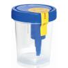 McKesson Urine Collection Cup with Transfer Device and Temperature Strip, Specimen Container with Screw-On Leak-Proof Cap – Sterile, 4 oz, 200 Count