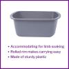 McKesson Wash Basin, Plastic, Rectangle, 7 qt, 50 Count(50)