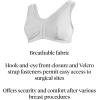McKesson White Cotton-Spandex Surgi-Bra – Post-Surgical Bra for Full-Coverage Breast Support with Light Compression – 34-inch B, C, D Cups, 1 Count