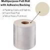 McKesson White Orthopedic Felt Roll with Adhesive Backing Rayon Splint and Cast Padding 1/4″ x 6″ x 2.5 Yards, 15 Count