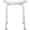 McKesson Bath Bench Without Back, Aluminum Frame, Lightweight, Adjustment, 300 lb Weight Capacity, 1 Count