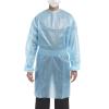 McKesson Chemotherapy Procedure Gown, Disposable – Full-Back, Waist Tie, AAMI Level 2, Unisex, Non-Sterile – Blue, Size Medium, 41 in L, 10 Count