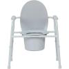 McKesson Commode Chair with 12 qt Bucket, Streel Frame, 350 lbs Weight Capacity, 13 3/4 in Seat Width, 4 Count
