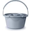 McKesson Commode Replacement Bucket with Handle and Lid, 7.5 qt, 12 Count(1 Count (Pack of 1))