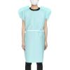 McKesson Exam Gown, Disposable – Poly and Premium Tissue, Front or Back Opening, Short Sleeve, Unisex – Teal, One Size Fits Most Adults, 21 in x 30 in, 50 Count