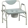 McKesson Heavy-Duty Bariatric Commode Chair with 12 qt Bucket, 1000 lbs Weight Capacity, 23 1/4 in Seat Width, 1 Count