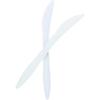 McKesson Plastic Knives – Medium Weight, Durable Polypropylene – Non-Sterile, Single-Use, Disposable – White, 6 1/2 in L, 1000 Count