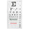 McKesson Snellen Eye Test Chart, Wall Mounted – Non-Reflective Matte Finish, 20 ft Test Distance – 11 in x 22 in, 5 Count