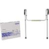 McKesson Toilet Safety Frame and Rail, Aluminum, Adjustable, 300 lbs Weight Capacity, 4 Count