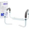 McKesson White Steel Toilet Safety Rail, up to 300 lbs, 2 Count(16-1/2 to 19-1/2 Inch Width (2 ct))