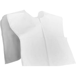 McKesson Adult Exam Cape, Poly and Tissue Material, White, Poncho Style with Open Sides, 19 x 22 Inches, Unisex(200)