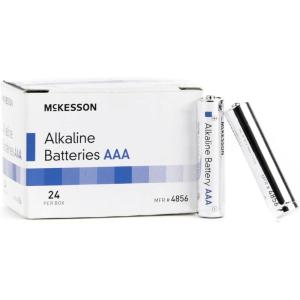 McKesson Alkaline Batteries, AAA – Ideal for Medical Devices, Disposable, 1.5V, 24 Count, 1 Pack
