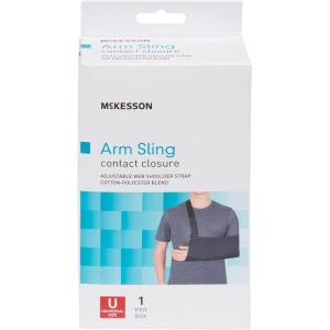 McKesson Arm Sling Shoulder Strap, Adjustable Strap, Cotton/Polyester, Small, Black, 7 1/2 in x 18 1/2 in, 1 Count
