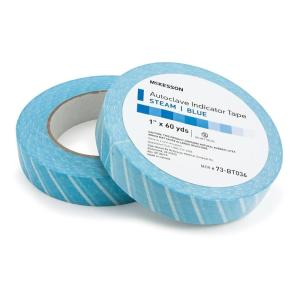 McKesson Autoclave Indicator Tape – Steam Sterilization Indicator Tape, Color-Changing Medical Tape, 1 in x 60 yd, 18 Count