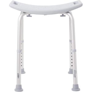 McKesson Bath Bench Without Back, Aluminum Frame, Lightweight, Adjustment, 300 lb Weight Capacity, 1 Count