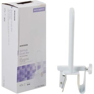 McKesson Bathtub Grab Bar, Clamp, Non-Adjustable, Tool-Free, Fits Most Tubs, 14.5 in, 1 Count