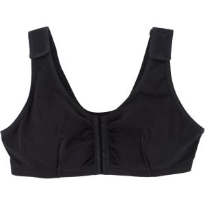 McKesson Black Cotton-Spandex Surgi-Bra – Post-Surgical Bra for Full-Coverage Breast Support with Light Compression – 42-inch B, C, D Cups, 1 Count