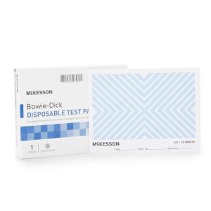 McKesson Bowie-Dick Disposable Test Pack – for Pre-Vacuum Steam Sterilizers, Inlcudes Chemical Indicator Sheet – Class 2 Sterilization Level, 30 Count