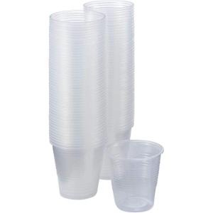 McKesson Disposable Clear Plastic Cups, 5 oz [100 Count] Drinking, Party, Medical, Dental, Polypropylene