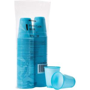 McKesson Disposable Plastic Cups, Drinking Cups, Polypropylene, Blue, 5 oz, 2500 Count