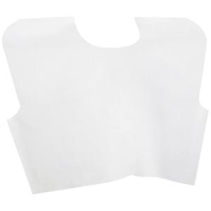 McKesson Exam Capes [100 Count] 3-Ply Paper Tissue, Disposable Medical Gowns, Front/Back Opening without Closure, White